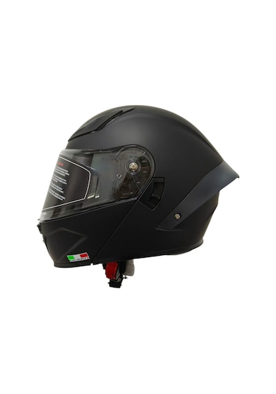 Ws-210 Güneş Vizörlü Çene Açılır Kask Matt Black Şeffaf Vizörlü İtaly Dizany Siyah