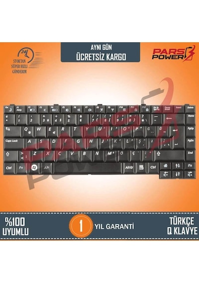 Samsung Uyumlu Np-R560-As01Tr, Np-R560-As02Tr Notebook Klavye (Siyah Tr)
