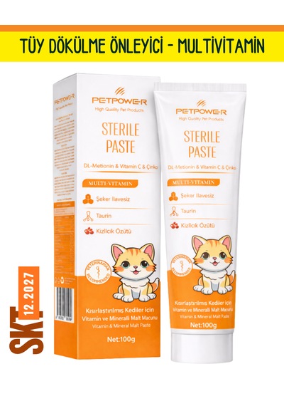 Petpower Kısırlaştırılmış Kedi Maltı Sterile Paste 100 G