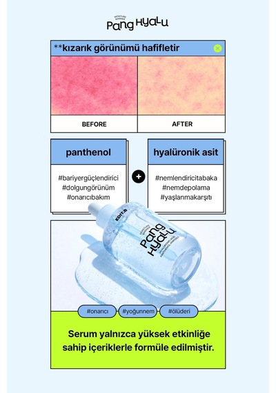 Editb Hyalüronik Asit ve Pantenol İçeren Cilt Bariyer Onarımını Destekleyen Nemlendirici Ampul 100 ML