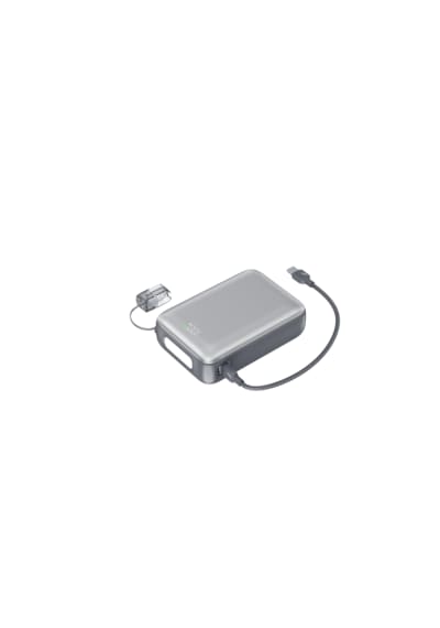 Shaza Nexa Serisi 20.000 Mah Kendinden Kablolu Powerbank - Gri