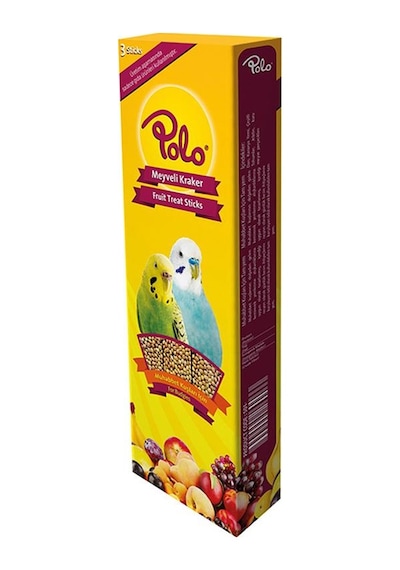 Polo Meyveli Muhabbet Kuşu Krakeri 3 Lü Paket 95 Gr