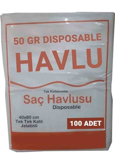Tek Kullanımlık Kuaför Saç Havlusu 100'lü