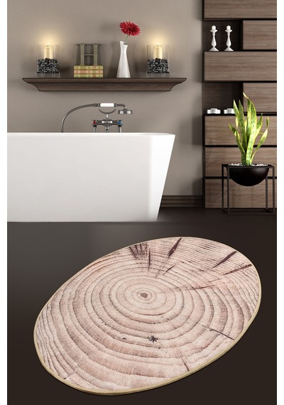 Wood Djt 80X120 Cm Banyo Halısı, Pasas