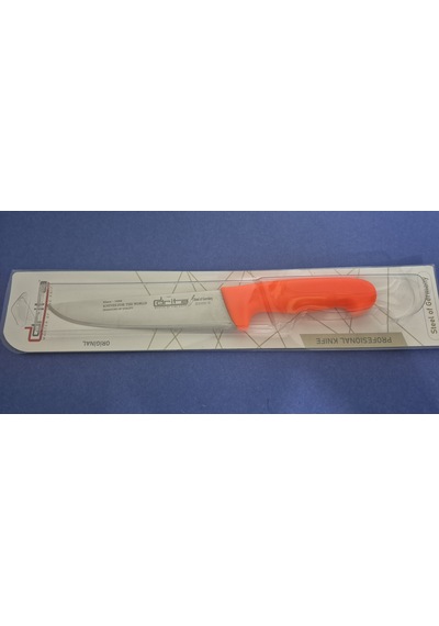 Fibrox Kaymaz Saplı Kasap Bıçağı 18 Cm No.3 Hulusi - Drita Bıçak 40mm X 180mm X 3mm 10151.18 Turuncu Renk