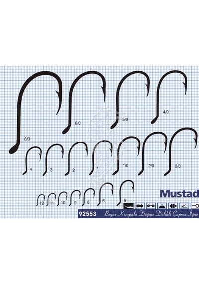 Mustad Olta İğnesi 92553 50li No:4 63819494