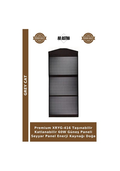 Premium Xryg-416 Taşınabilir Katlanabilir 60w Güneş Paneli Seyyar Panel Enerji Kaynağı Doğa
