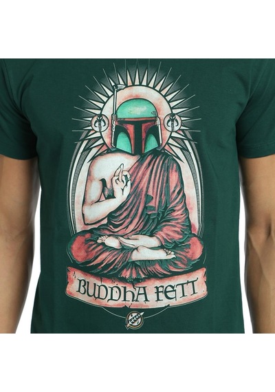 Bant Giyim - Star Wars Mandalorian Boba Fett Yeşil Erkek Tişört