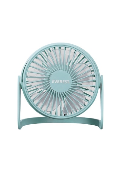 Efn-505 360 Derece Dönüş Taşınabilir Mini Masaüstü Turkuaz Usbfan