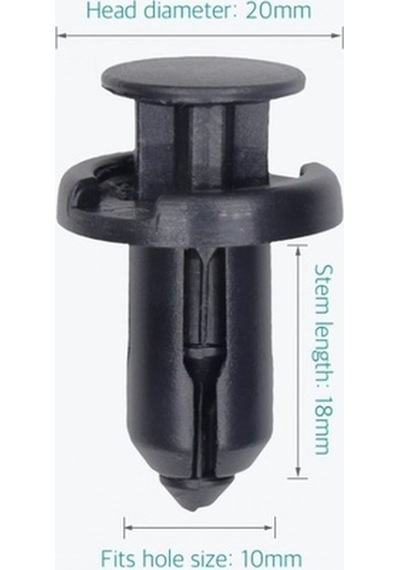 Honda Acura Tampon Klipsi Uzun Tip 10 Adet 91503-sz5-003 95-2015