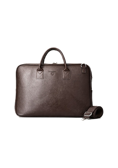Ss 1446 Unisex 15.6 İnç Uyumlu Suni Deri Darbe Korumalı Laptop Ve Evrak Çantası Kahverengi