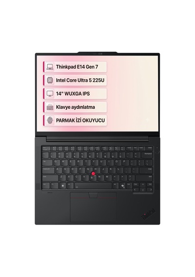 Lenovo Thinkpad E14 Gen 7 21SX007DTX002 Ultra 5-225U 16 GB 1 TB SSD 14" Dos Dizüstü Bilgisayar