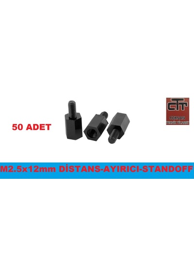 Distans-Standoff-Pcb Yükselteç -M2.5X12X6 MM