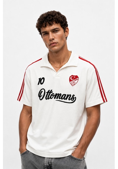 Respire Erkek Türkiye Retro Forma T-shirt Ekru