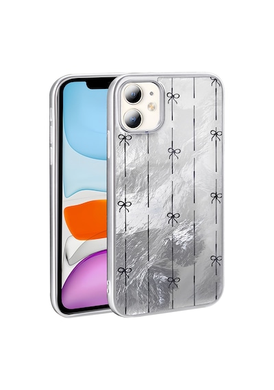 Kilifone - İphone 11 Uyumlu Kılıf Desenli Koruyucu Sert Mep Kapak - Küçük Fiyonk - T36899