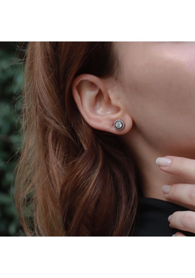 Elmas Montür Model Starlıght Dıamond Rose Gold Kaplama Gümüş Küp