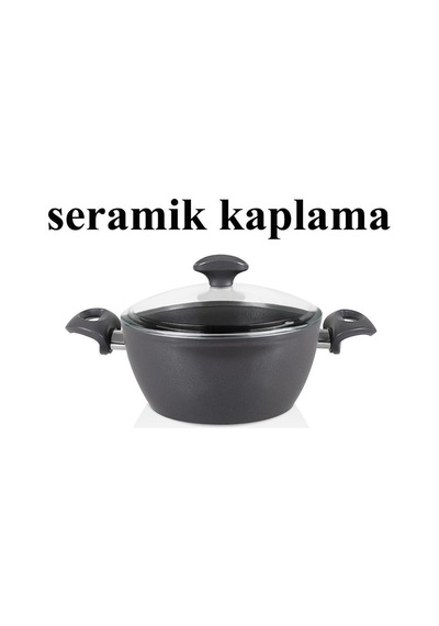 Falez Seramik Derin Tencere 20 Cm Füme