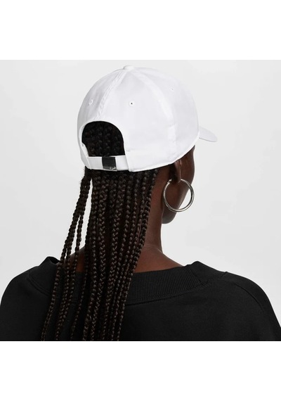 Nike Dri-fit Club Cap Metal Swoosh Ayarlanabilir Unisex Şapka Beyaz