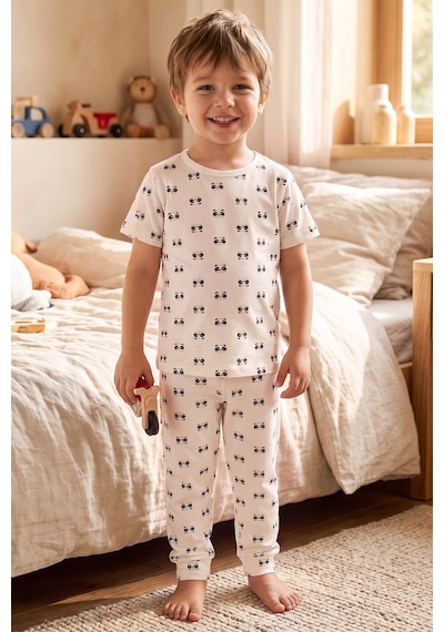 Öts Erkek Çocuk Pamuklu Pijama Takımı Kısa Kol Uzun Alt Desenli Premium Ev Stili 374004 Renkli-4 Öts Erkek Çocuk Pamuklu Pijama Takımı Kısa Kol Uzun Alt Desenli Premium Ev Stili 374004 Renkli-4