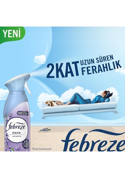 Hava Ferahlatıcı Sprey Oda Kokusu Lavanta 185 Ml 4 Paketi Diğer
