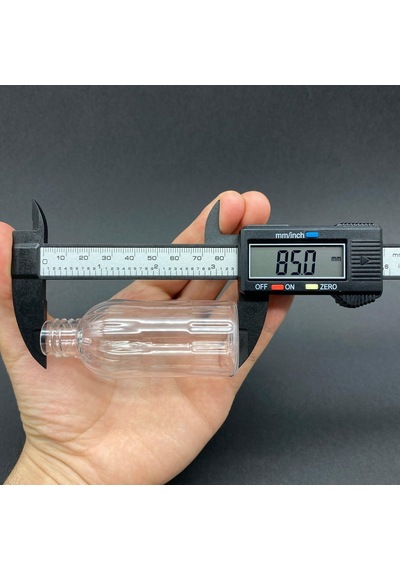 50 Cc Kısa Plastik Şişe - Beyaz Kapaklı- 50ml Kapaklı Pet Şişe-