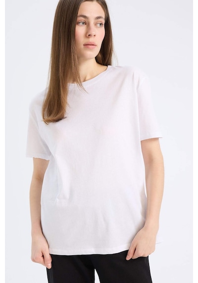 DeFacto Regular Fit Bisiklet Yaka Basic Düz Penye Kısa Kollu Beyaz Tişört W9584AZ25SPWT34 DeFacto Regular Fit Bisiklet Yaka Basic Düz Penye Kısa Kollu Beyaz Tişört W9584AZ25SPWT34