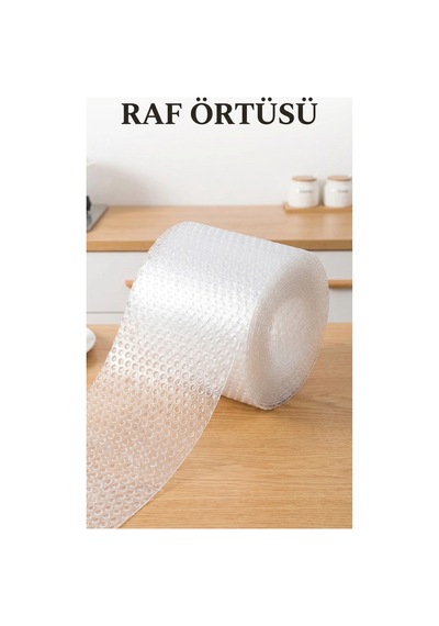Şeffaf Kaydırmaz Pvc Dolap İçi Raf Örtüsü 45x300 Cm Çok Renkli