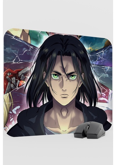 Attack On Titan Anime V1 - 48x40 Xl Gaming Kauçuk Kaymaz Taban Mouse Pad Fare Altlığı