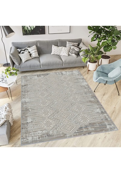 Rovigo Home Dijital Baskı Yıkanabilir Kaymaz Taban Salon Halısı Rvg0566 Bej