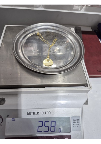 925 Ayar Papatya Silver Zirkon Taşlı Kalp Plaka Kolye.rose.gold.rodaj Gümüş