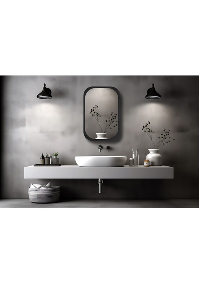 Side Siyah 45X60Cm /Banyo Dolabı Aynalı / Lavabo Üstü Dolap / Banyo Düzenleyici / Aynalı Dolap Antrasit Side Siyah 45X60Cm /Banyo Dolabı Aynalı / Lavabo Üstü Dolap / Banyo Düzenleyici / Aynalı Dolap Antrasit