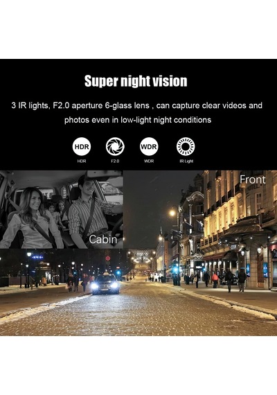 3 Kameralı /1080p Ultra Kaliteli/ Wifi Özellikli/g-sensör/gece Gö