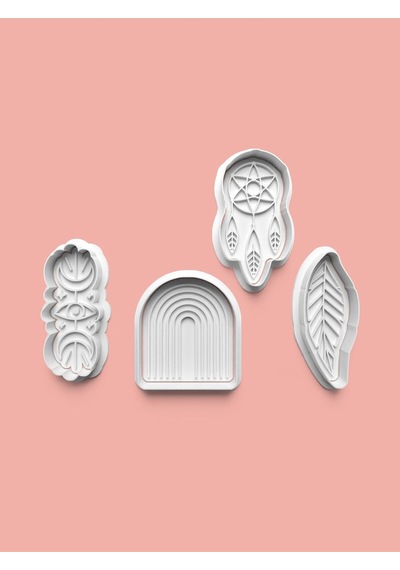 Boho Tarzı Kurabiye Kalıbı Ve Şeker Hamuru Kalıbı 4'lü Set