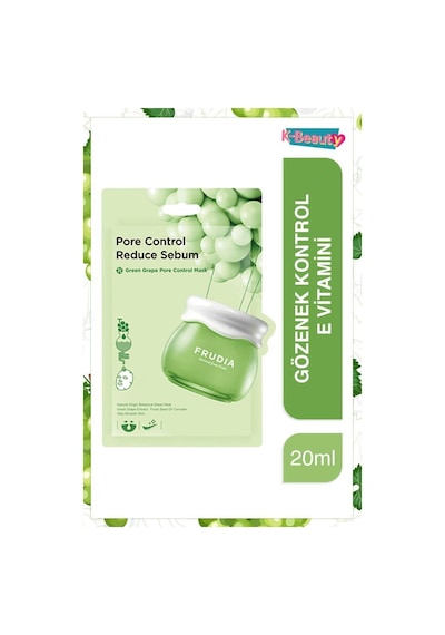 Frudia Green Grape Gözenek Kontrol Yüz Maskesi 3 x 20 ML