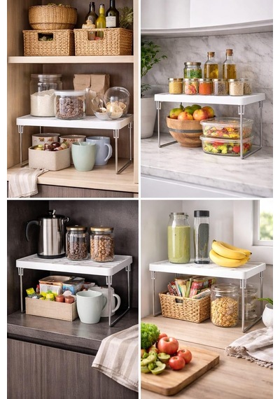 Dolap Ve Mutfak Tezgahı İçin Raf Düzenleyici, Buzdolabı Uyumlu Yükseltici Organizer, Metal Ayaklı Ek Raf, Çok Amaçlı Raf Düzenleyici Stand, Dolap, Tezgah Ve Buzdolabı İçin Uygun Çok Renkli Dolap Ve Mutfak Tezgahı İçin Raf Düzenleyici, Buzdolabı Uyumlu Yükseltici Organizer, Metal Ayaklı Ek Raf, Çok Amaçlı Raf Düzenleyici Stand, Dolap, Tezgah Ve Buzdolabı İçin Uygun Çok Renkli