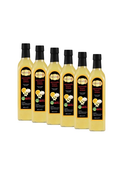 Hanzade Bitkisel Sarımsaklı Limon Sirkesi 6 x 500 ML