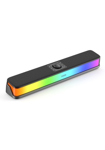Harmony V2 Rgb Gaming Soundbar 14w Bluetooth Hoparlör Usb + Type-c 6 Ses Modu-siyah