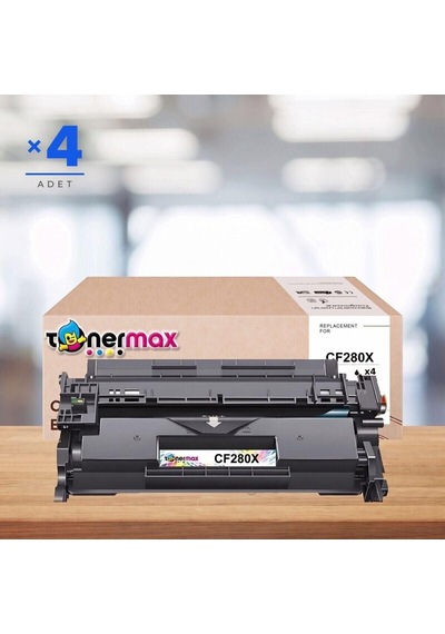 Hp Laserjet Pro 400 M401a Muadil Toner Çipli Cf280x 4'lü 6.900 Sayfa