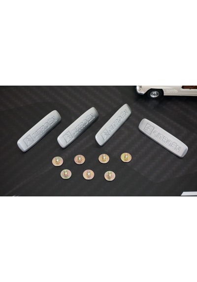 Citroen Logo Krom Metal Paspas Vidalı Logo 4 Lü Set