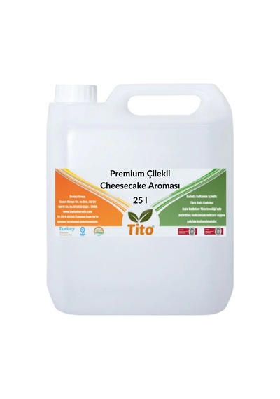 Premium Çilekli Cheesecake Aroması 25 Litre