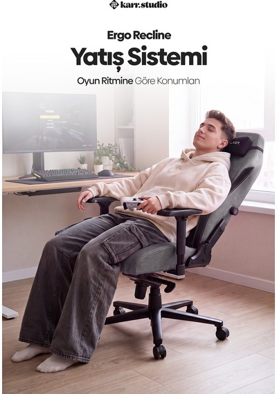 Riftwalker Ergonomik Oyuncu Koltuğu - Gri