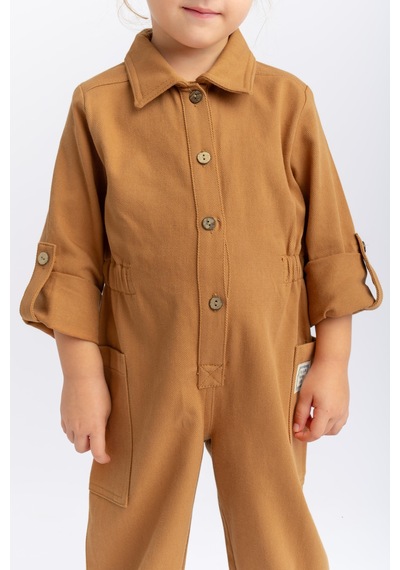 Cigit Gabardin Tulum 2-7 Yaş Taba Taba