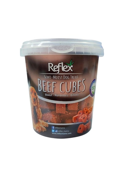 Reflex Biftekli Yarı Yumuşak Küp Köpek Ödül Maması 500gr