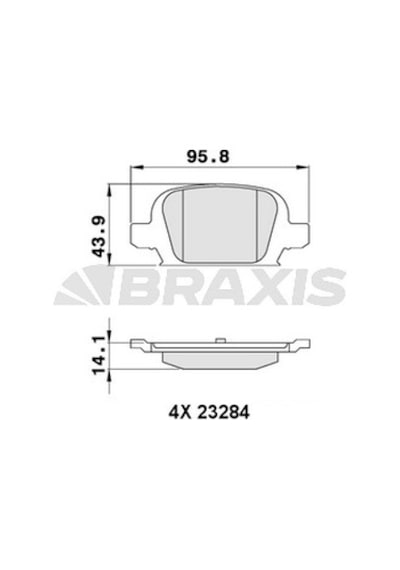Opel Corsa 2000-2009 Arası 1.8 Braxis Marka Arka Balata