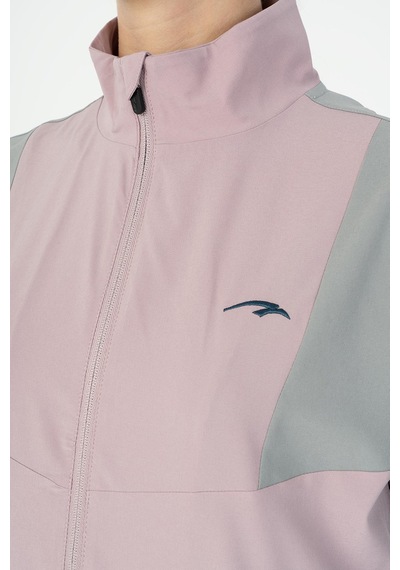Maraton Regular Kadın Dik Yaka Gri- Tracktop Gri-
