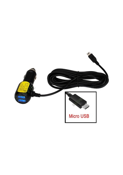 Micro Usb Kablolu Şarj Cihazı 2 Port Usb Micro Usb Çakmak Şarj Aleti