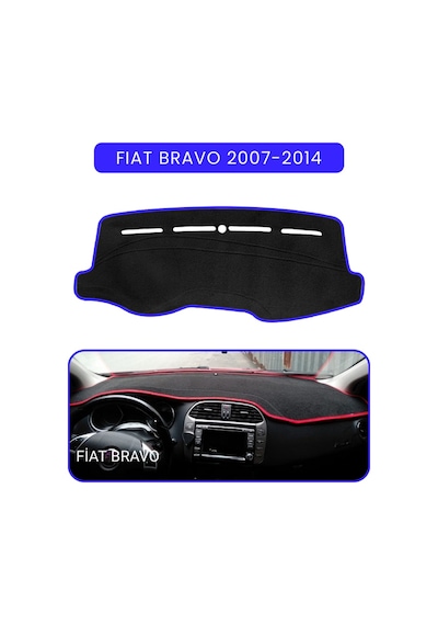 Fıat Bravo 2007-2014 Modellerine Uyguntorpido Koruma Halısı Mavi Kenar