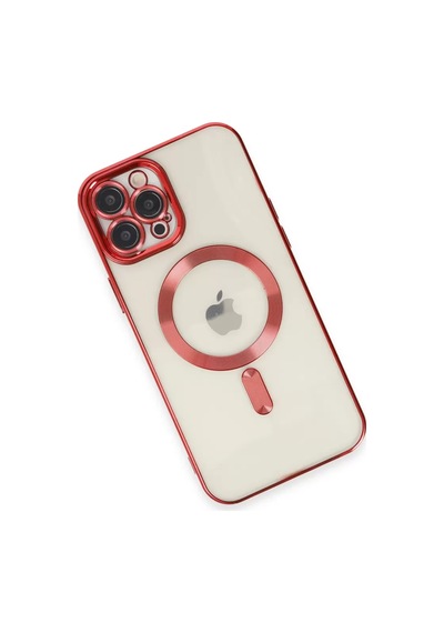 Newface Apple İphone 12 Pro Max Kılıf Kross Magneticsafe Kapak - Kırmızı