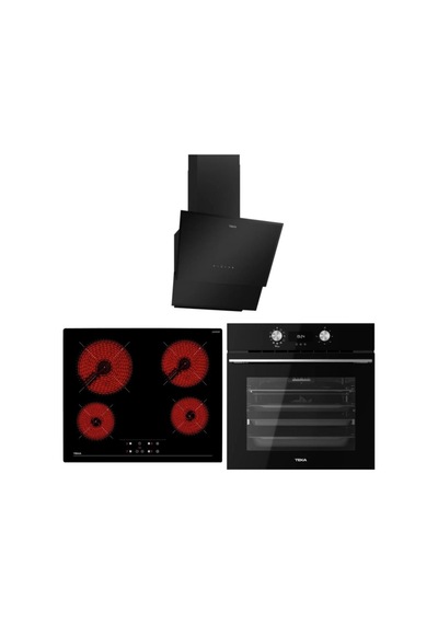 Teka HLB 8416 BK - TZ 6415 - TVT 60.1 BK Siyah Ankastre Set