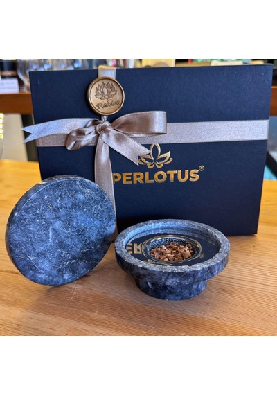 Perlotus Mermer Viski Tütsüleme Aparatı Premium Hediye Kutulu Çakmak, Soğutma Taşları Talaş Seti Siyah